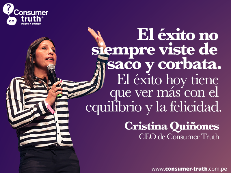 El éxito no siempre viste de saco y corbata. Cristina Quiñones